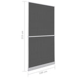 White Hinged Insect Screen for Doors 100 x 215 cm 141563