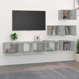 Wall-mounted TV Cabinet Concrete Grey Engineered Wood 3114577