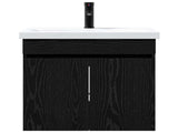 Bathroom Vanity Unit with Tap Black Oak 61 x 40 x 74.5 cm 889538