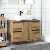 Bathroom Cabinet Artisan Oak 80x33x60 cm Engineered Wood 857236