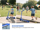 Electric Scooter for Kids 6-14 Years, with Colourful Lights, Blue T3398P349462