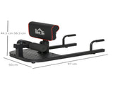 Squat Machine with Push Up Stand, Padded Hip Thrust Bench with Adjustable Cushion for Home Gym Work T3398P349200
