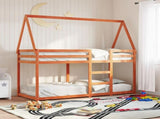 Bunk Bed without Mattress Wax Brown 80x200 cm Solid Wood Pine 3282083