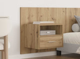 Headboard with Cabinet 3 pcs Artisan Oak Engineered Wood 3416054