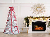 6 FT Fully Decorated Pre-lit Christmas Tree, Pop Up Artificial Xmas Tree with 100 Warm Lights and 42562469