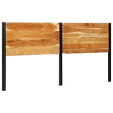 Headboard 200 cm Solid Wood Acacia and Iron 4017560
