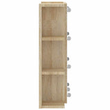 Mirror Cabinet with LED Sonoma Oak 70x16.5x60 cm 808876