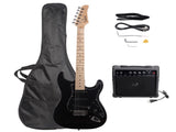 GST Stylish Electric Guitar Kit with Black Pickguard Black 25145910