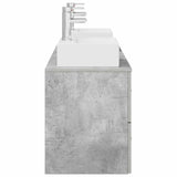Bathroom Cabinet Set 3 pcs Concrete Grey 49.5 x 41 x 62.5 cm 3405838