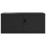 File Cabinet Black 90x40x145 cm Steel 3188324