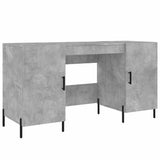 Desk Concrete Grey 140x50x75 cm Engineered Wood 829560
