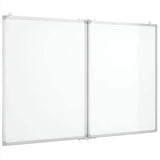 Magnetic Whiteboard Foldable 120x100x1.7 cm Aluminium 4005357
