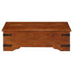 ZNTS Coffee Table Solid Acacia Wood Honey Finish 110x55x35 cm 245654