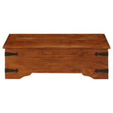 ZNTS Coffee Table Solid Acacia Wood Honey Finish 110x55x35 cm 245654