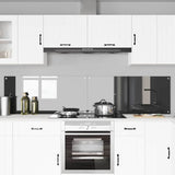 Kitchen Backsplash 2 pcs Dark Grey 110 x 50 cm Tempered Glass 3415507
