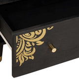 Sideboard Black 60 x 33 x 75 cm Solid Mango Wood 4018811