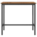 Table Old Wood 100 x 50 x 90.5 cm Engineered Wood and Steel 873736