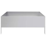 Garden Raised Bed 100x100x25 cm Galvanised Steel 851036