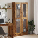 Highboard Old Wood 82.5x30.5x185 cm Engineered Wood 3318720