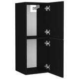 ZNTS Bathroom Furniture Set Black Engineered Wood 3071379