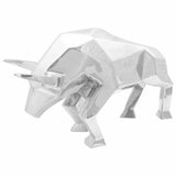 Bull Sculpture Silver 74 x 23 x 30 cm Aluminium 42000144