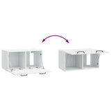 Wall-Mounted TV Cabinet White 59.5 x 31 x 30 cm Engineered Wood 899385