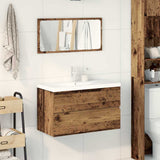 3 Piece Bathroom Furniture Set Old Wood Engineered Wood 3328939