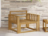 Outdoor Sofa Set Solid Acacia Wood White 3438968