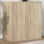 Shoe Cabinets 2 pcs Sonoma Oak 32x35x70 cm Engineered Wood 808961
