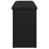 Storage Bench Black Oak 102 x 32 x 50 cm Engineered Wood 862986