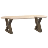 Coffee Table Legs 2 pcs Natural Steel 30x cm Steel 4012679