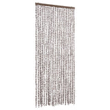 ZNTS Insect Curtain Taupe and White 90x220 cm Chenille 325461