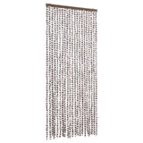Insect Curtain Taupe and White 90x220 cm Chenille 325461