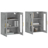 Wall Mounted Cabinets 2 pcs Concrete Grey Engineered Wood 3197933
