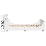 Bed Frame without Mattress White 120x190 cm Small Double Solid Wood Pine 3306478