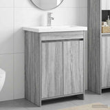 Bathroom Furniture Set Grey Sonoma 61 x 40 x 84.5 cm 3404279