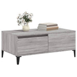 ZNTS Coffee Table Grey Sonoma 90x50x36.5 cm Engineered Wood 821122