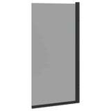 Bath Shower Screen Manual Black 68 x 130 cm Tempered Glass 42018544