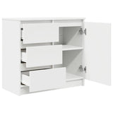 Sideboard with Drawer White 71x35x65 cm Engineered Wood 861571