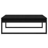 Coffee Table Black Oak 100 x 100 x 35 cm Engineered Wood 862073
