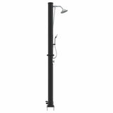 Outdoor Solar shower Black 217 cm PVC and Aluminium 42003413