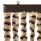 Insect Curtain Beige and Brown 100x220 cm Chenille 325450