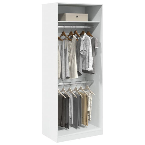 Wardrobe White 80x50x200 cm Engineered Wood 3307792