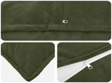 Cushion Cover 6 pcs HOUTEN Green 40 x 70 cm Microfiber Fleece 917877