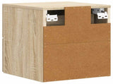 Wall-Mounted Bedside Cabinet 2 pcs Sonoma Oak 33 x 34.5 x 40 cm 898470