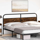 Replace Headboard Smoked Oak 190 cm Steel and Engineered Wood 4100246