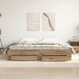 Bed Frame with Drawers Artisan oak 180 x 200 cm Engineered wood 3333961