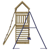 Outdoor Playset Blue, Natural Wood 3156927