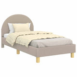 Children's Bed Frame with Headboard Light Grey 80 x 160 cm 42011029