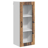 Wall Glass Cabinet LUCCA Old Wood 40 x 31 x 100 cm 885103